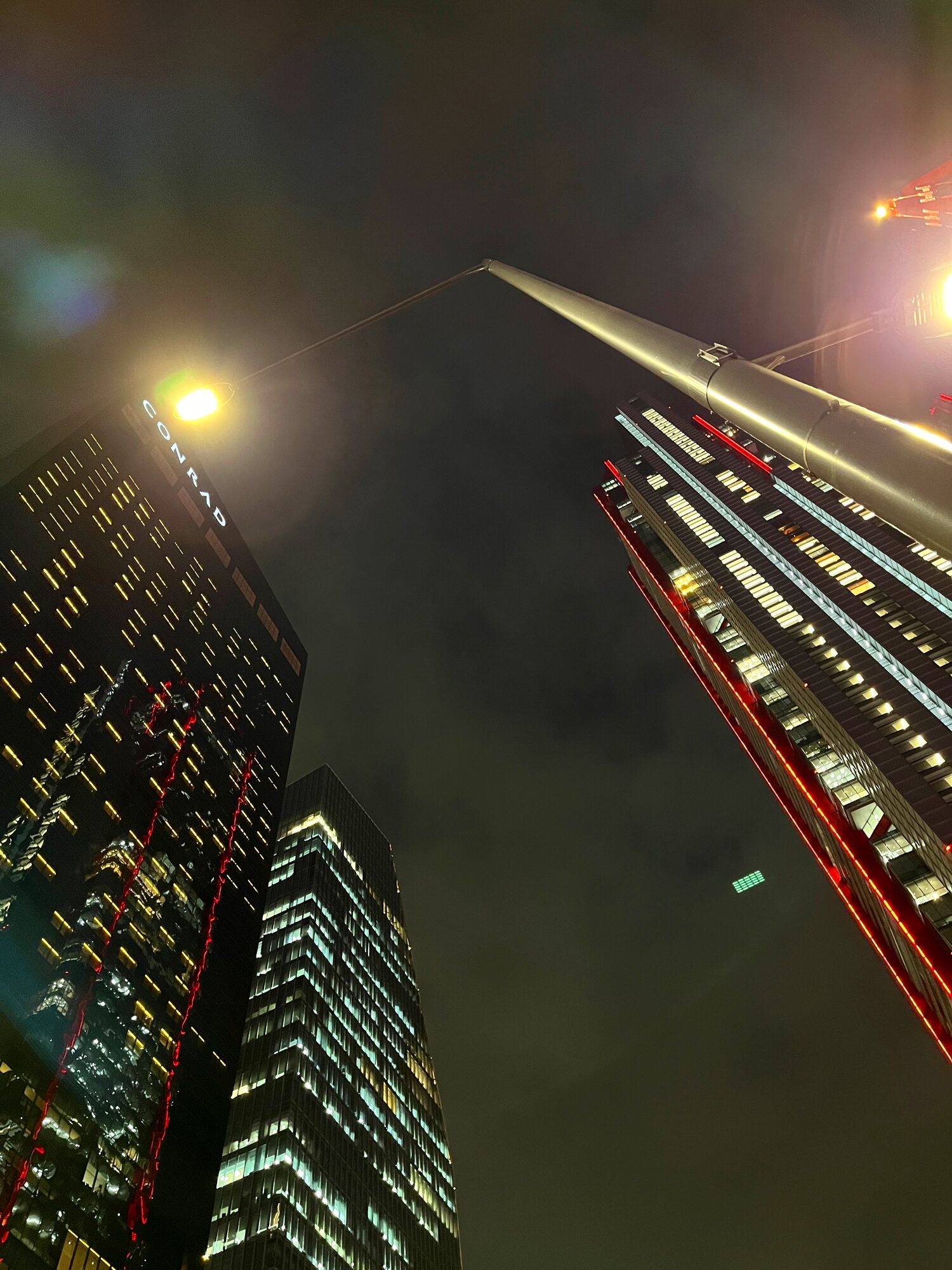 Skyscrapers at night